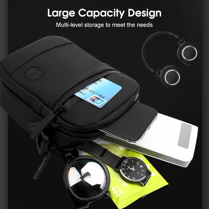 The SleekStride Minimalist Crossbody Organizer